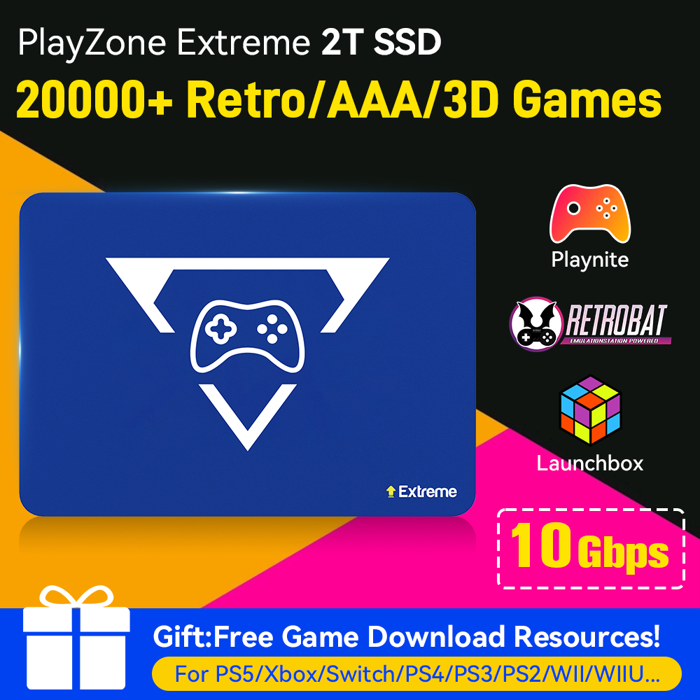 Gaming Console Windows - 2TB Gaming Emulation Hard Drive With