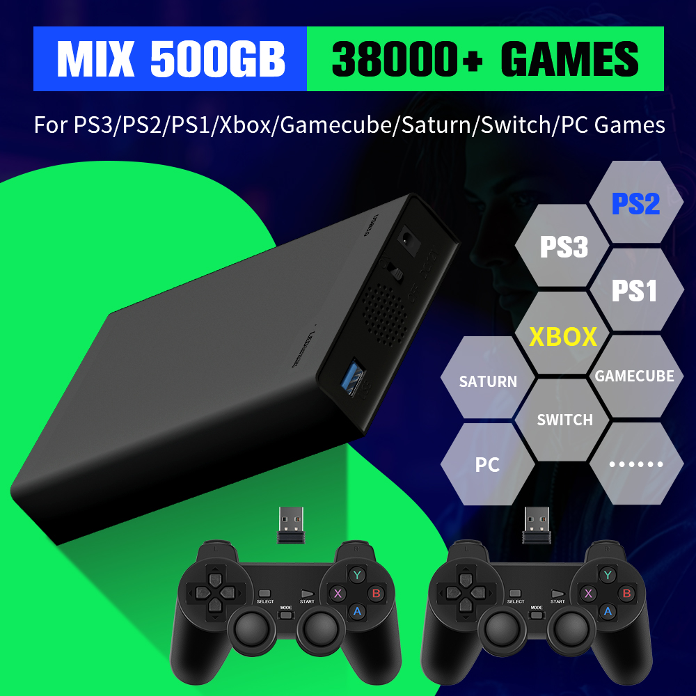 Gaming Console Windows - 500G Game Hard Drive With 38000+Games