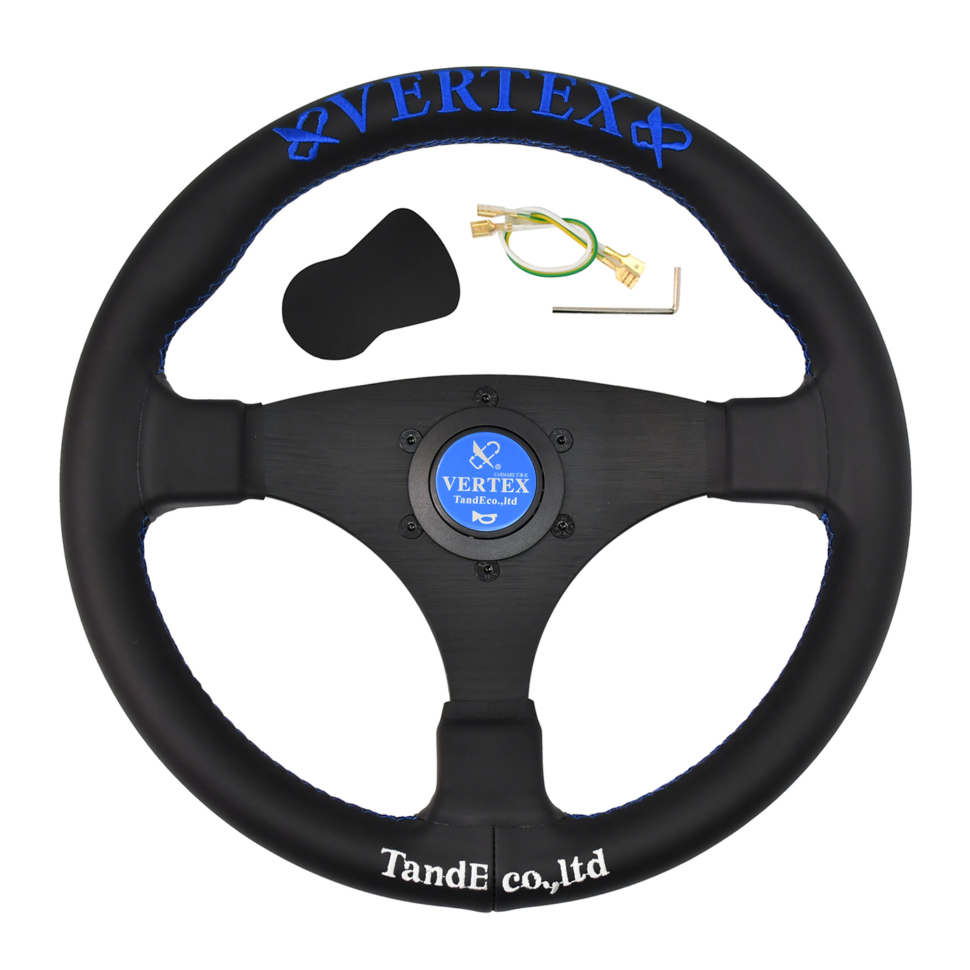 Steering Wheel Gaming - Vertex Racing Steering Wheel Leather Aluminum