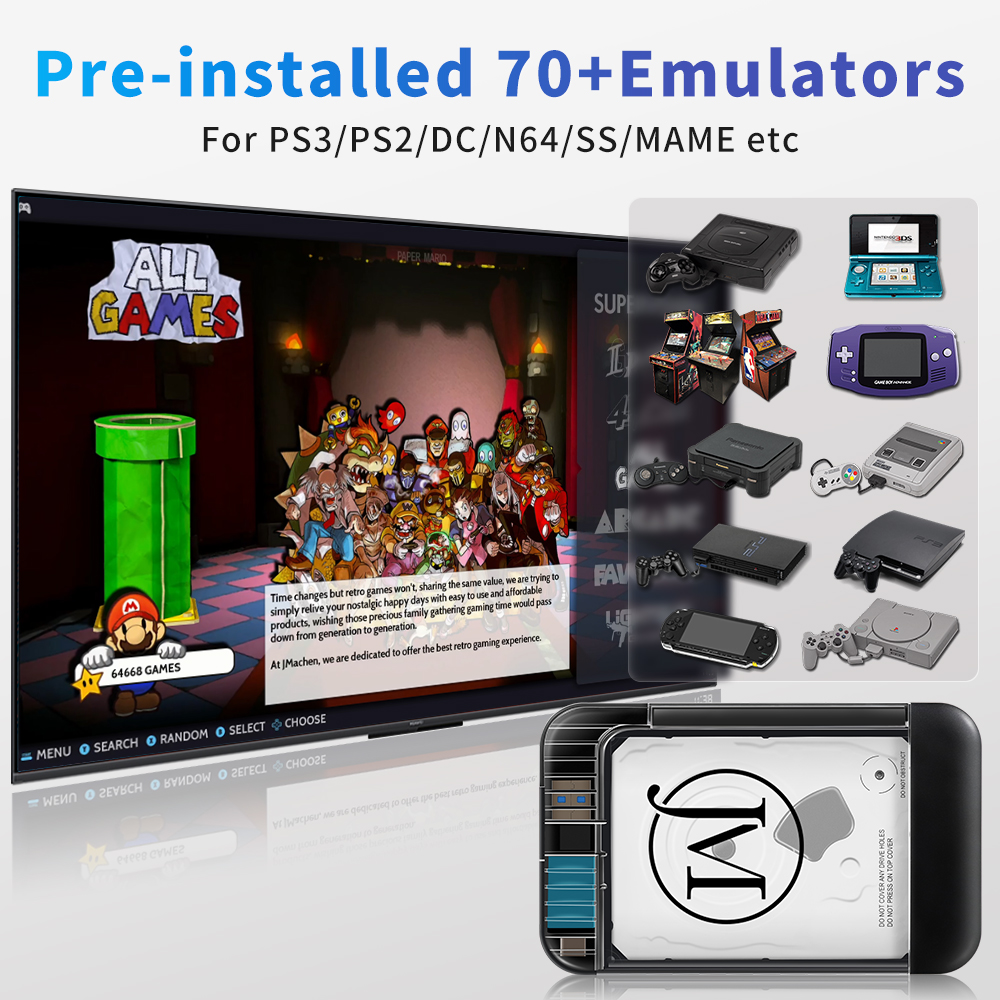 RETROBAT Portable 500G Gaming  - Gaming Console Windows incelemesi ve fiyatı