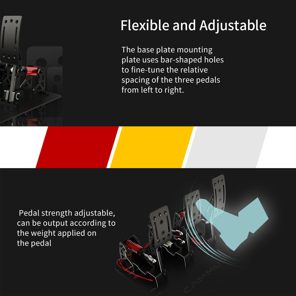 CAMMUS LC100 Load Cell Pedals  - Racing Pedal Set incelemesi ve fiyatı