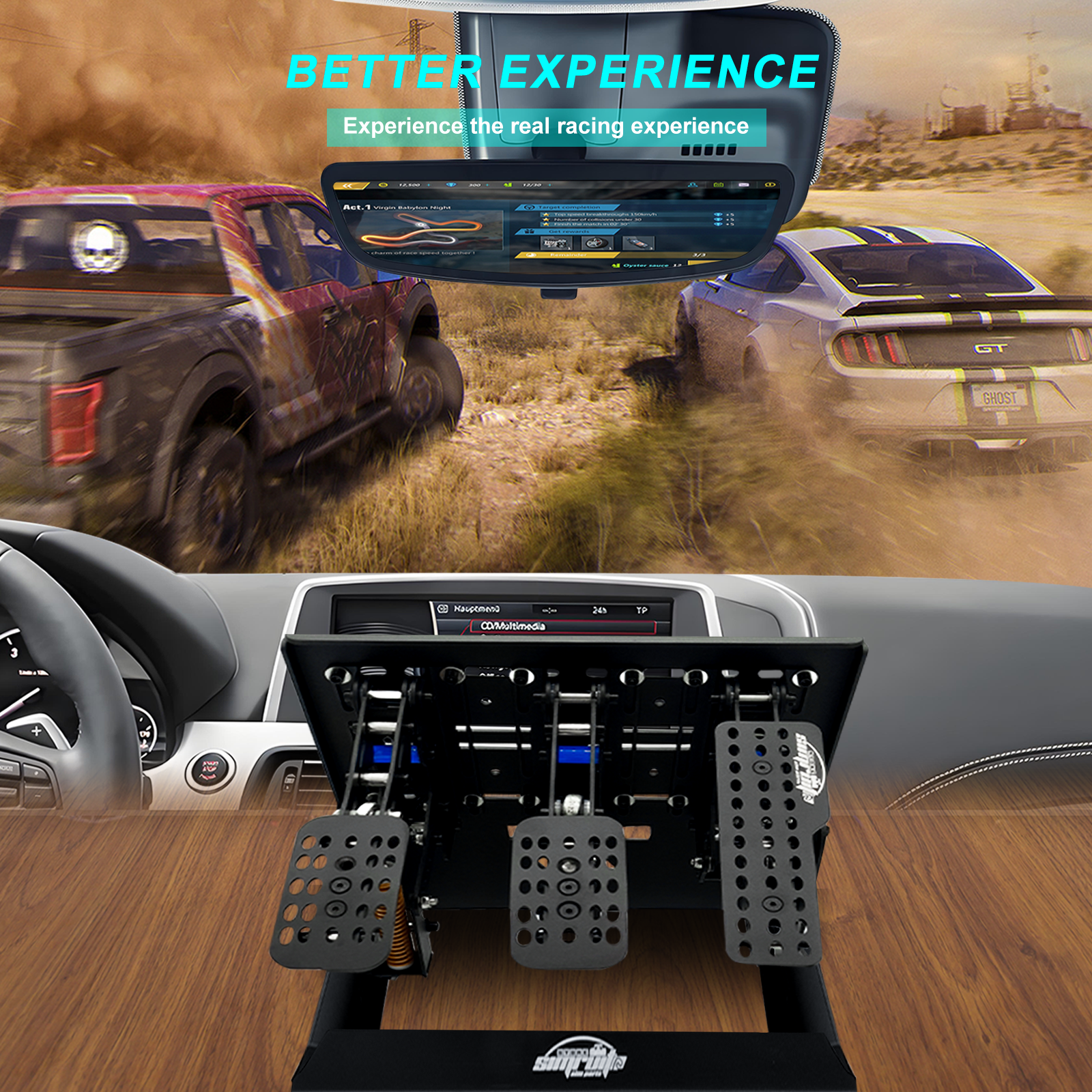 SimRuito Driving Simulator Ped - Racing Pedal Set incelemesi ve fiyatı